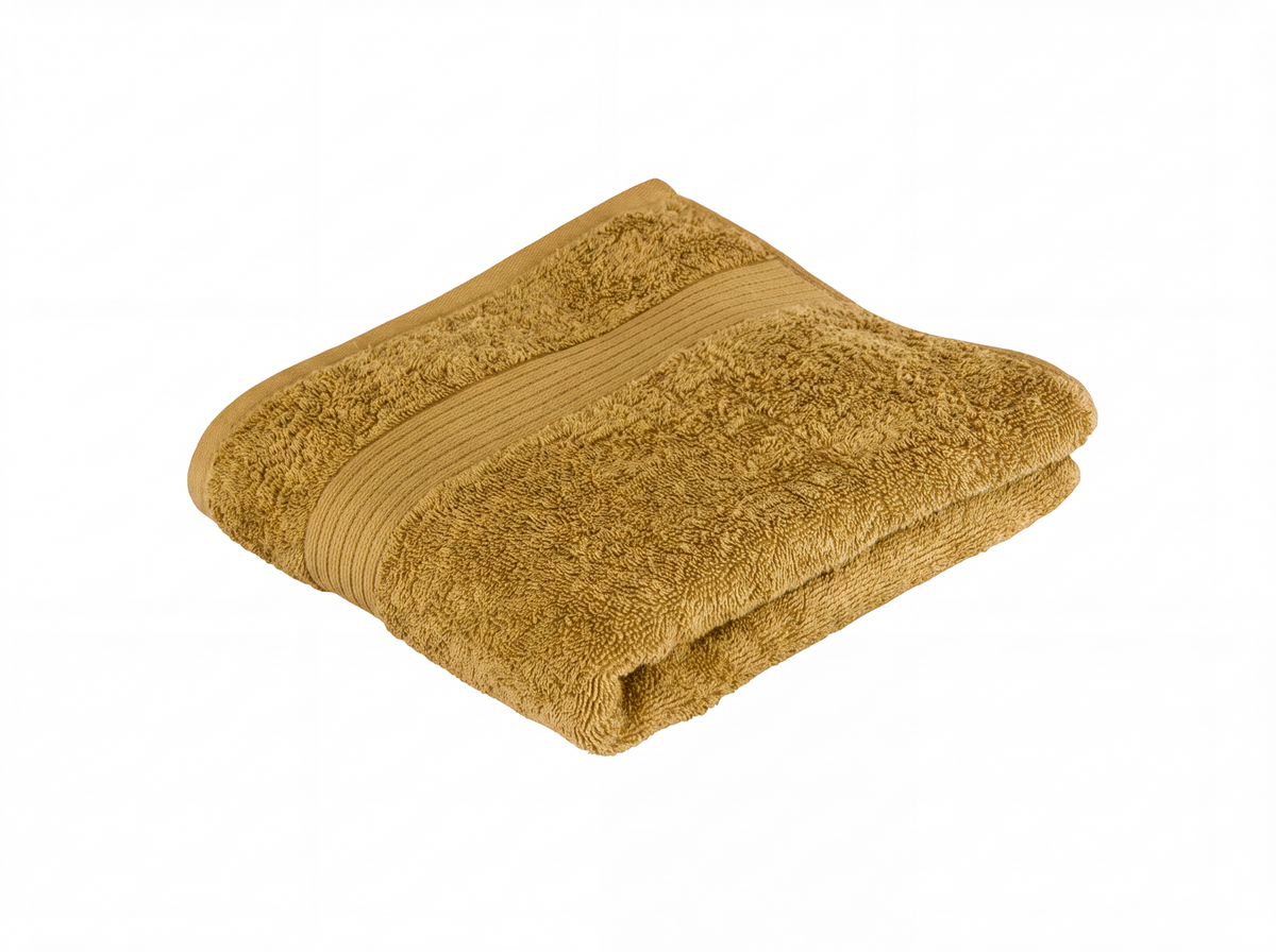 Luxe handdoek Tiseco Eden – Dark Yellow – 500 gr/m²