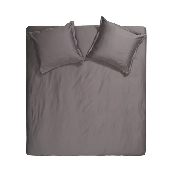 Dekbedovertrek Cinderella Sundays - Antracite - 100% kantoen-satijn