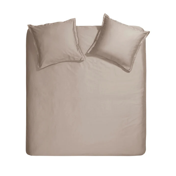 Dekbedovertrek Cinderella Sundays - Taupe - 100% kantoen-satijn
