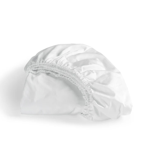 Hoeslaken Cinderella Sundays - White - 100% kantoen-satijn