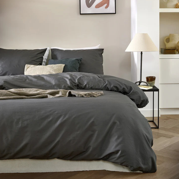 Dekbedovertrek Cinderella Weekend - Antracite - 100% katoen