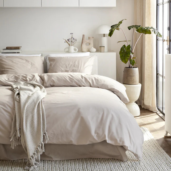 Dekbedovertrek Cinderella Weekend - Taupe - 100% katoen