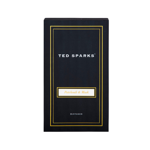 Geurstokjes Ted Sparks – Patchouli & Musk (2 formaten)