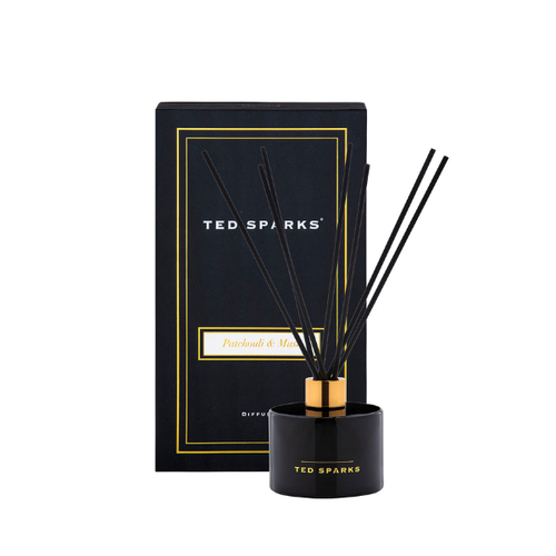 Geurstokjes Ted Sparks – Patchouli & Musk (2 formaten)