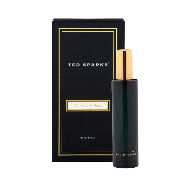 Huisparfum Ted Sparks – Patchouli & Musk (2 formaten)