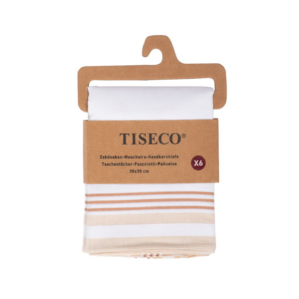 Dameszakdoek Tiseco ALTA 2 – Indian Tan - 6 stuks