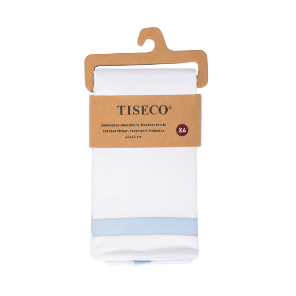 Herenzakdoek Tiseco ALTO 2 – Denim - 6 stuks