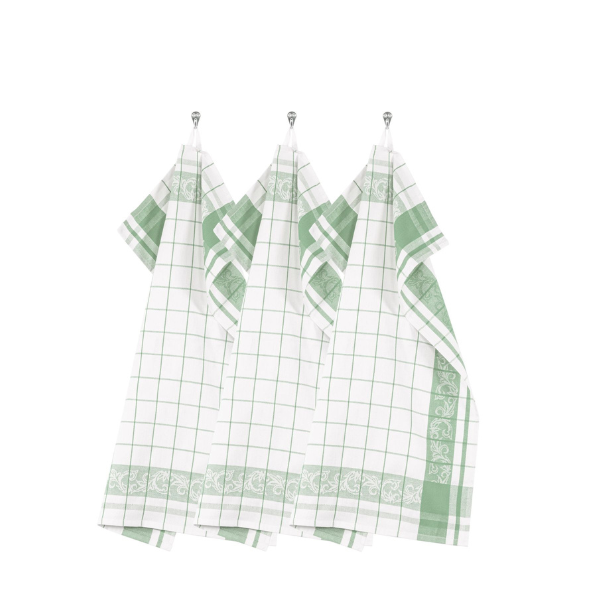 Keukenhanddoek Pharao Arabesque - Greensmoke - 80 gr/m² (3 stuks)
