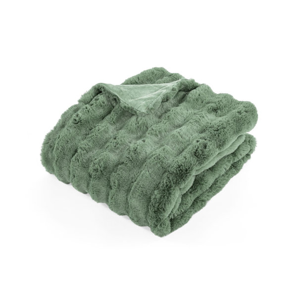 Plaid Bubble - Sage Green - 130 x 180 cm