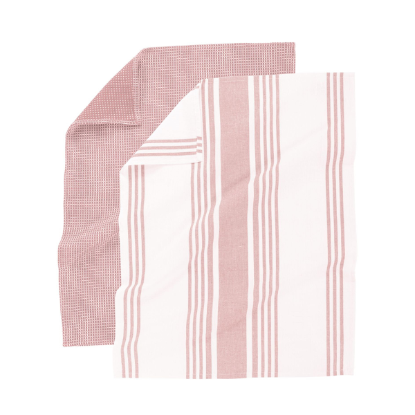 Keukenhanddoek Combo - Pink - 80 gr/m² (4 stuks)