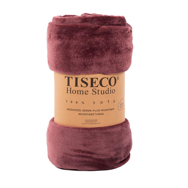 Luxe microflannel plaid Tiseco Cosy – Apple Butter – 220 gr/m² - 4 formaten