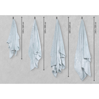 Luxe microflannel plaid Tiseco Cosy Delux – Silver Blue – 280 gr/m² - 4 formaten