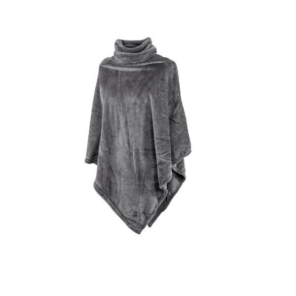 Poncho Tiseco Cosy Collar - Grey - 80 x 80 cm