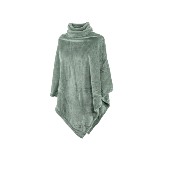 Poncho Tiseco Cosy Collar - Sage Green - 80 x 80 cm