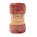 Luxe microflannel plaid Tiseco Cosy – Russet – 220 gr/m² - 4 formaten