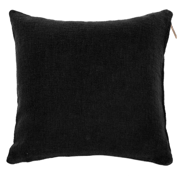 Sierkussen Cotton Slub - Black - 60 x 60 cm