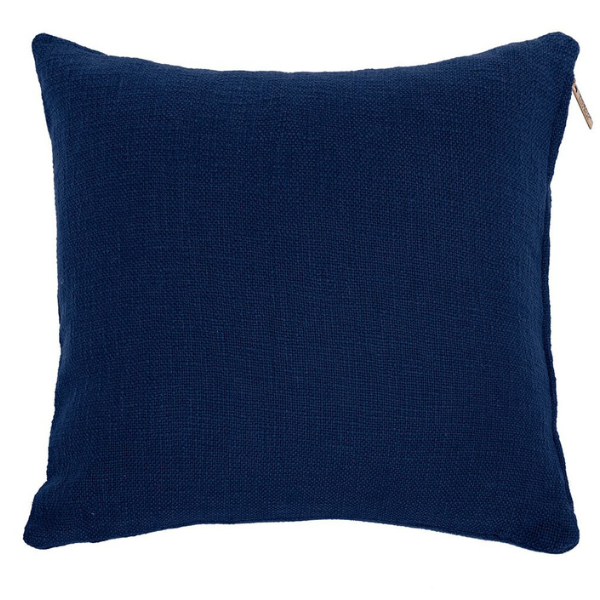 Sierkussen Cotton Slub - Blue Insignia - 45 x 45 cm