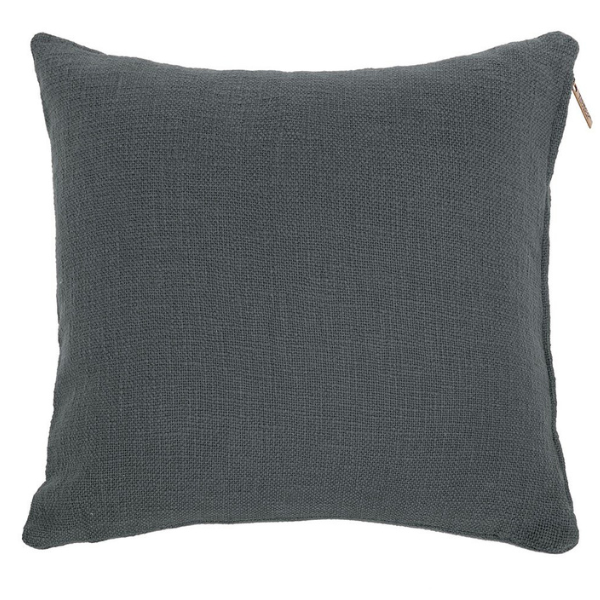 Sierkussen Cotton Slub - Grey - 60 x 60 cm