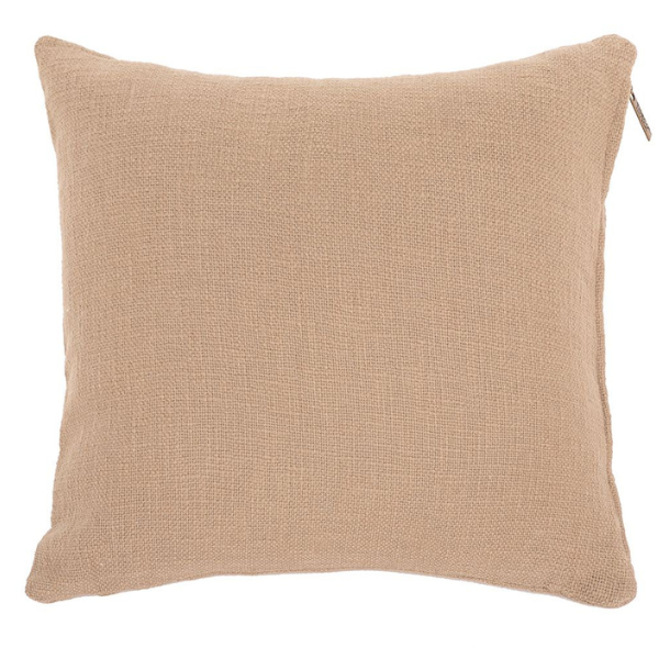 Sierkussen Cotton Slub - Sand - 60 x 60 cm