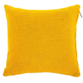 Sierkussen Cotton Slub - Sunflower Yellow - 60 x 60 cm