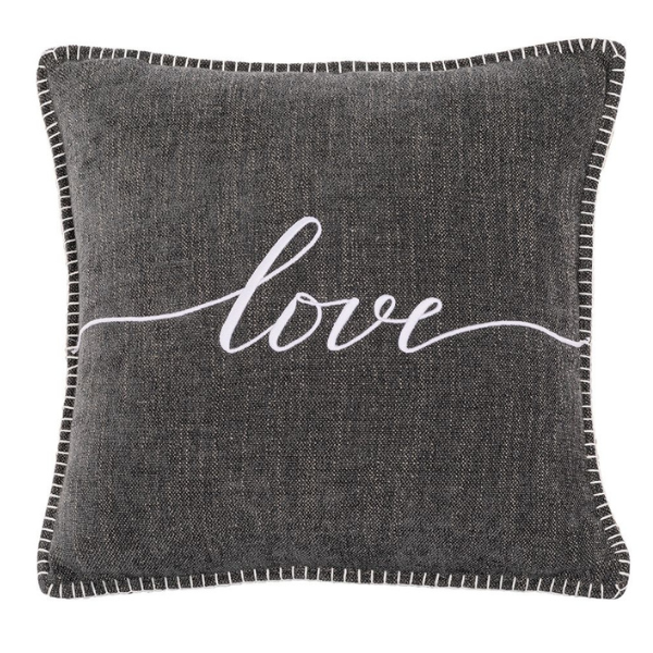 Sierkussen Damian Love - Grey Dark - 45 x 45 cm