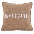 Sierkussen Damian Welcome - Sand - 45 x 45 cm