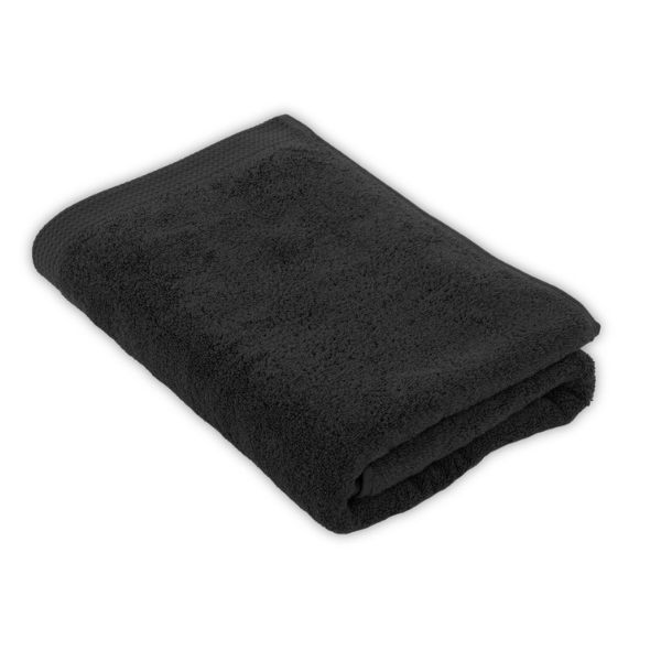Luxe badlaken Tiseco Delux – Black – 550 gr/m²