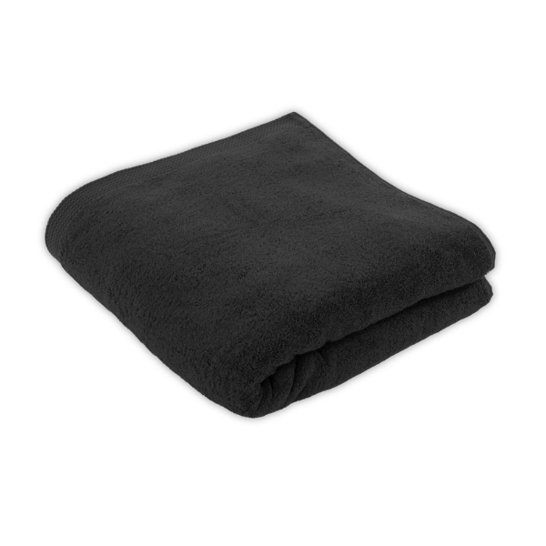 Luxe douchelaken Tiseco Delux – Black – 550 gr/m²