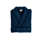 Luxe badjas Tiseco Delux – Blue Dark – 500 gr/m²
