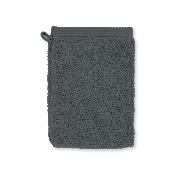 Luxe washandje Tiseco Delux – Grey – 550 gr/m² (2 stuks)