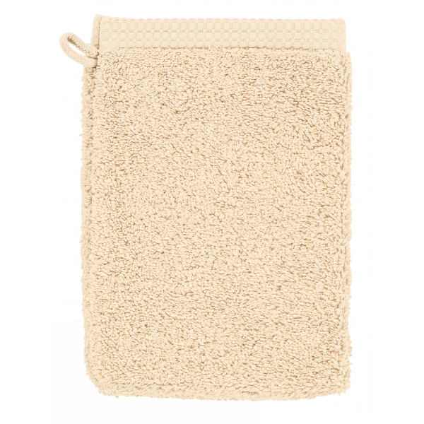Luxe washandje Tiseco Delux – Beige – 550 gr/m² (2 stuks)