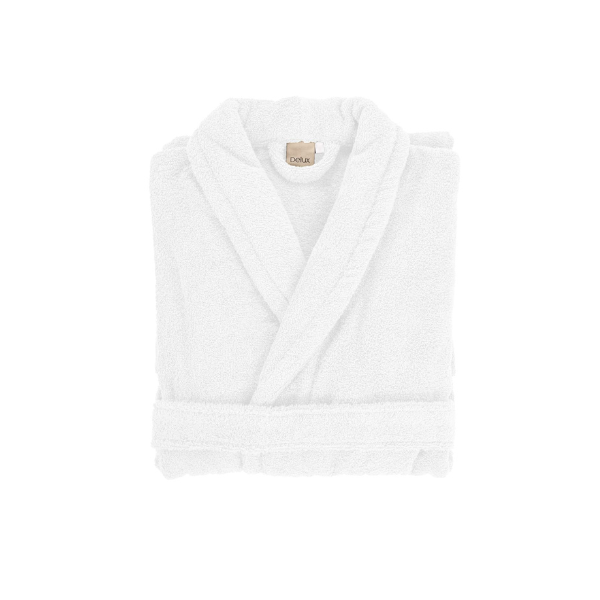 Luxe badjas Tiseco Delux – White – 500 gr/m²