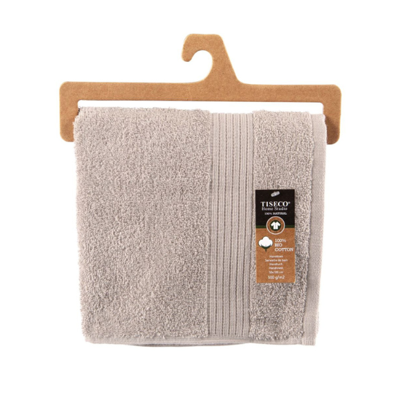 Luxe handdoek Tiseco Eden – Sand – 500 gr/m²
