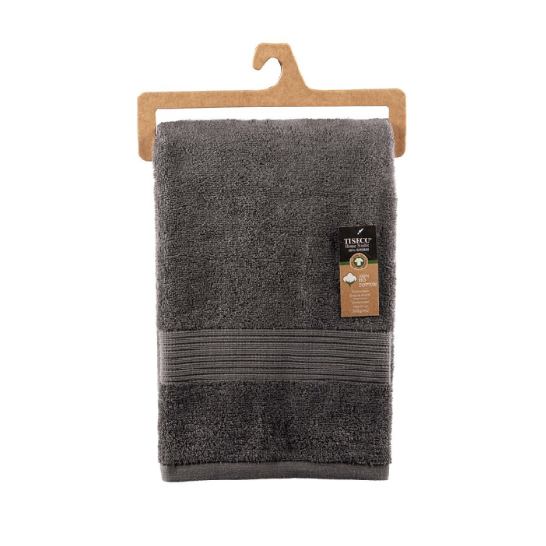 Luxe douchelaken Tiseco Eden – Tornado Grey – 500 gr/m²