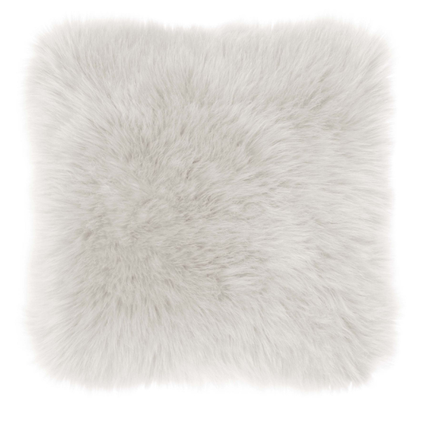 Sierkussen Faux Sheepskin - White - 45 x 45 cm