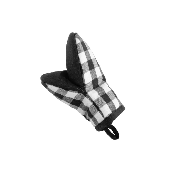 Ovengripper Gingham - Black - 13x19 cm (set van 2)
