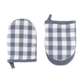 Ovengripper Gingham - Blue - 13x19 cm (set van 2)