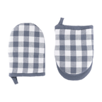 Ovengripper Gingham - Blue - 13x19 cm (set van 2)