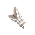 Ovengripper Gingham - Taupe - 13x19 cm (set van 2)