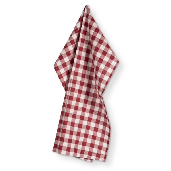 Keukenhanddoek Gingham - Red - 50x70 cm (set van 2)