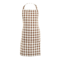 Keukenschort Gingham - Cognac - 80x74 cm