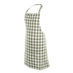 Keukenschort Gingham - Olive Green - 80x74 cm
