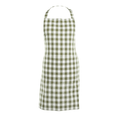 Keukenschort Gingham - Olive Green - 80x74 cm