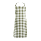 Keukenschort Gingham - Olive Green - 80x74 cm