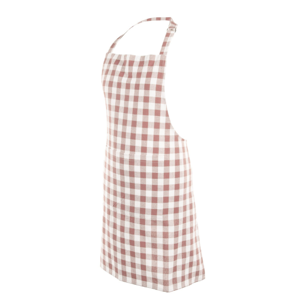 Keukenschort Gingham - Pink - 80x74 cm
