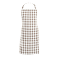Keukenschort Gingham - Taupe - 80x74 cm