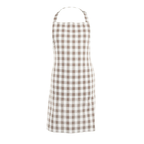 Keukenschort Gingham - Taupe - 80x74 cm