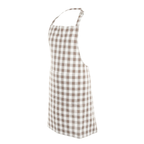 Keukenschort Gingham - Taupe - 80x74 cm