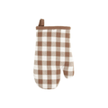 Ovenwant Gingham - Cognac - 18x28 cm
