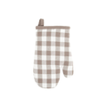 Ovenwant Gingham - Taupe - 18x28 cm